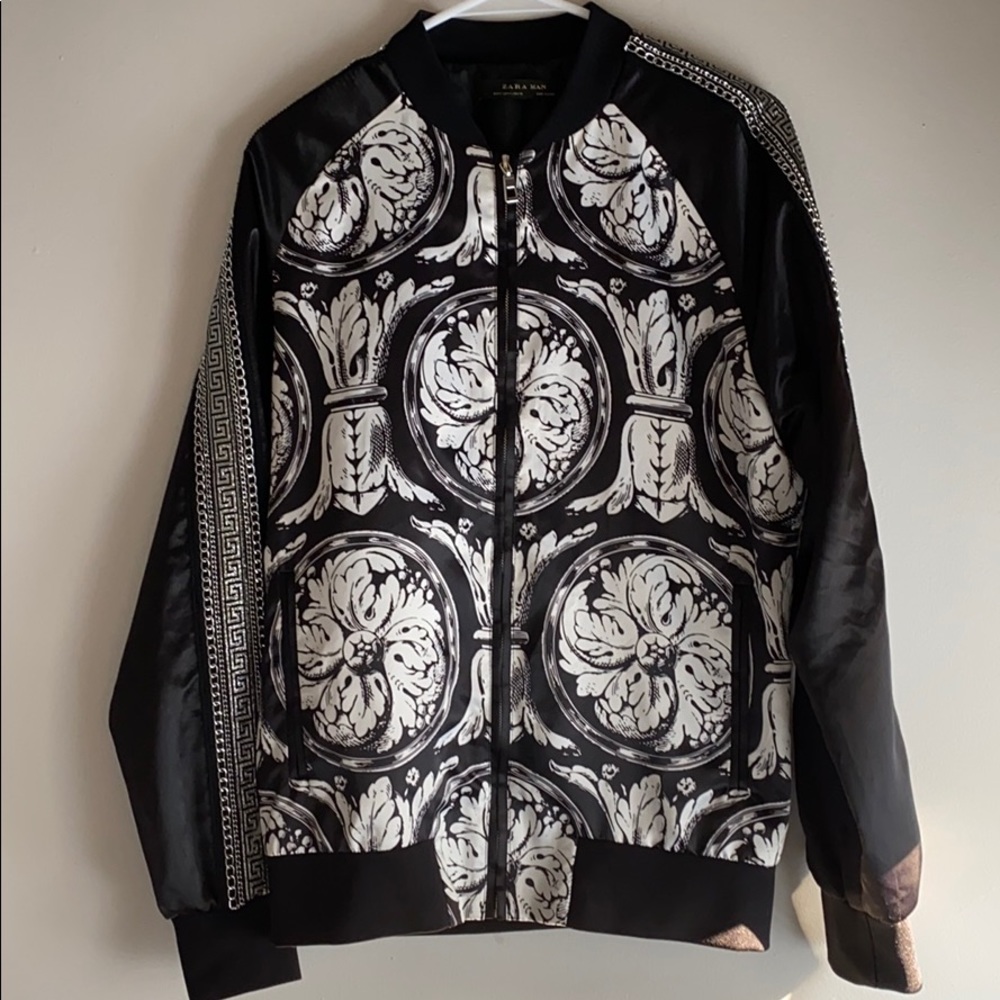 New Zara Man Collection Bomber Black size M